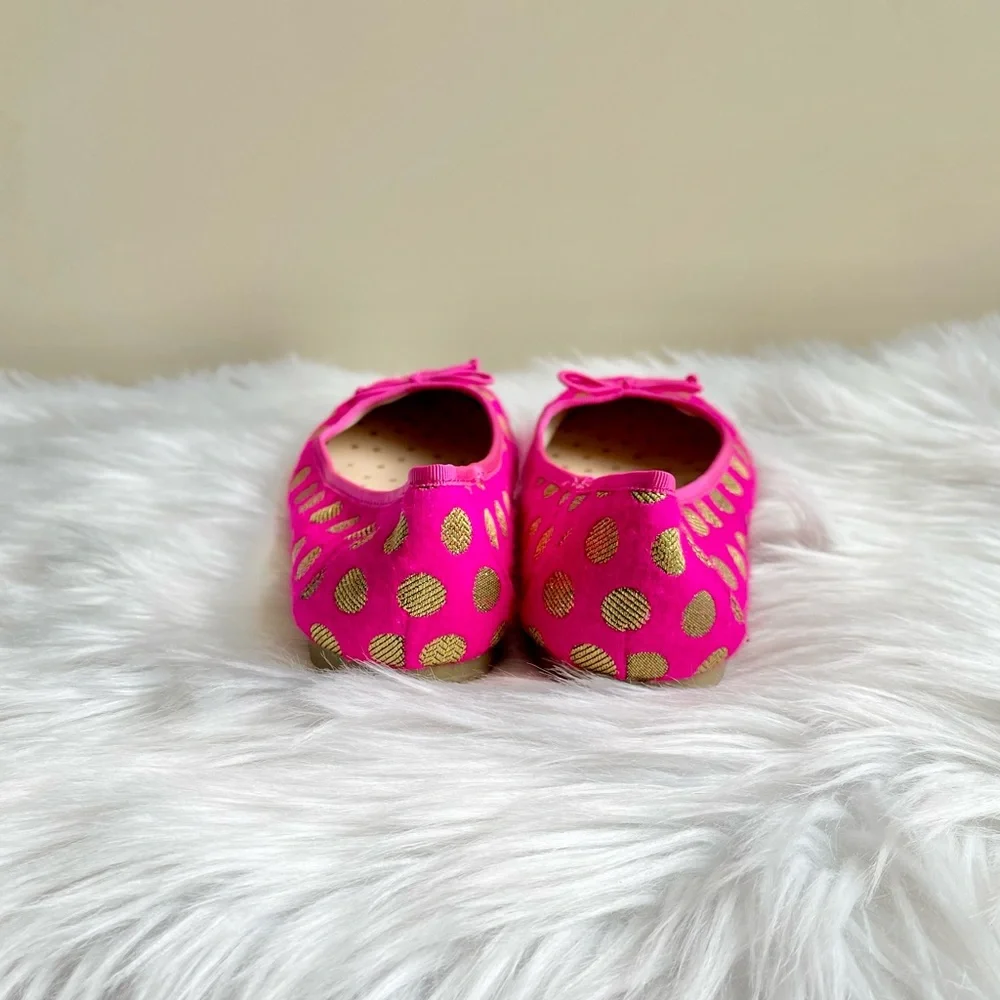 Cat & Jack Magenta and Gold Flats